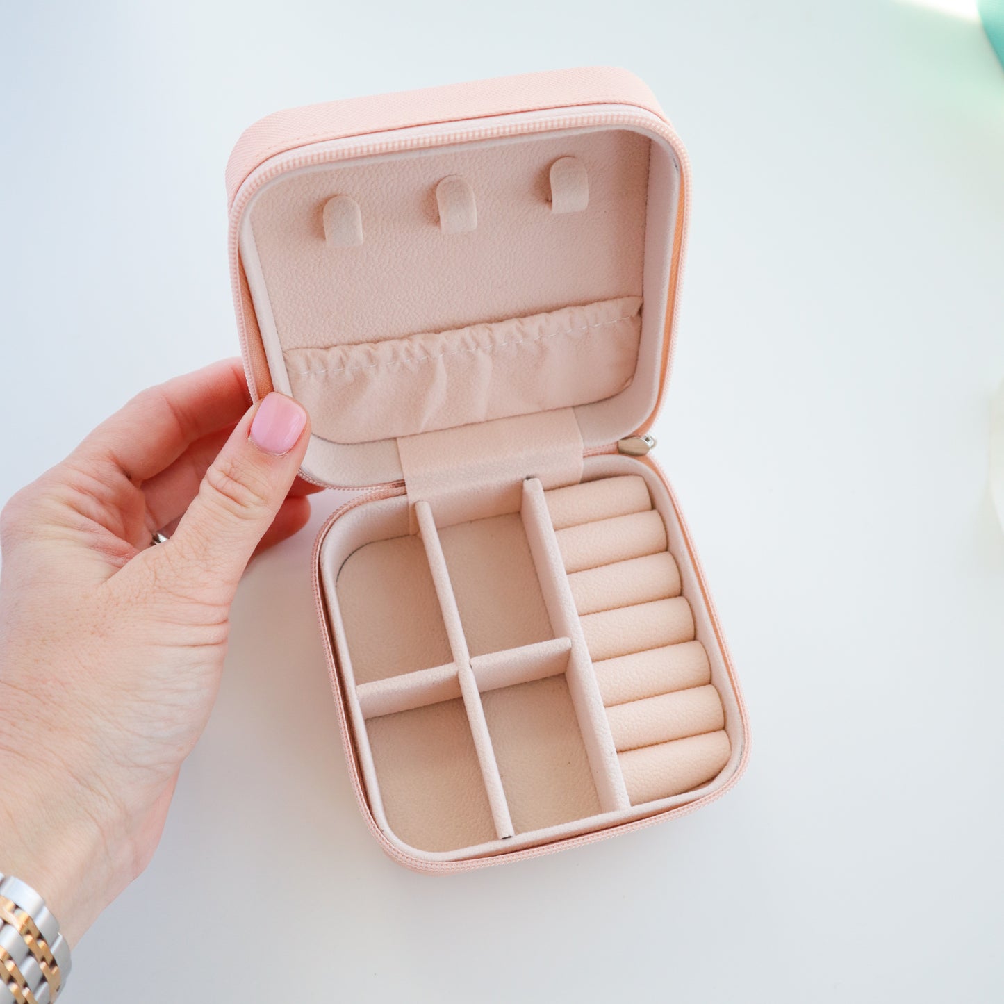 Travel Jewelry Case - Pink