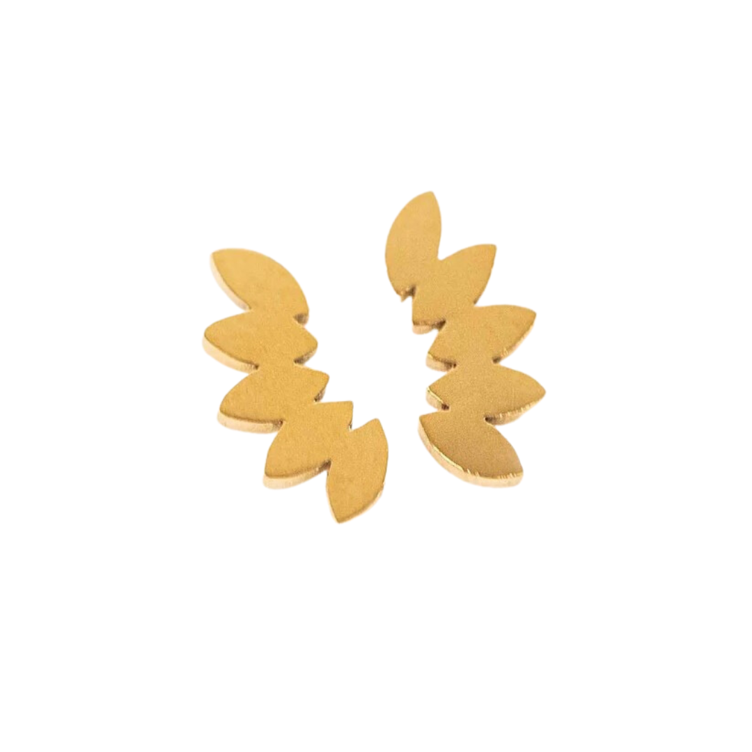 Micro Gold Fan Studs