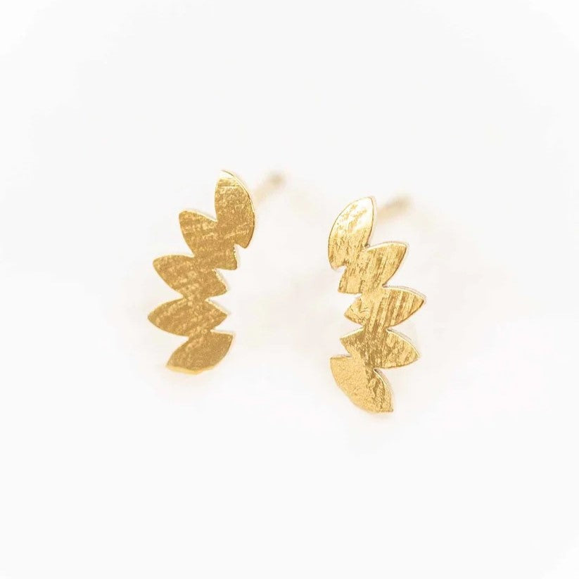 Micro Gold Fan Studs