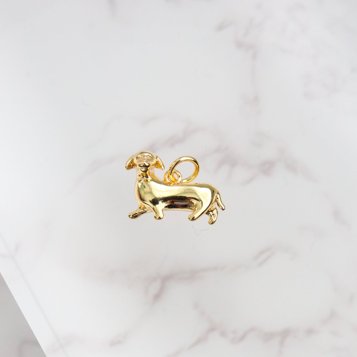 18K Gold Filled Dachshund Charm