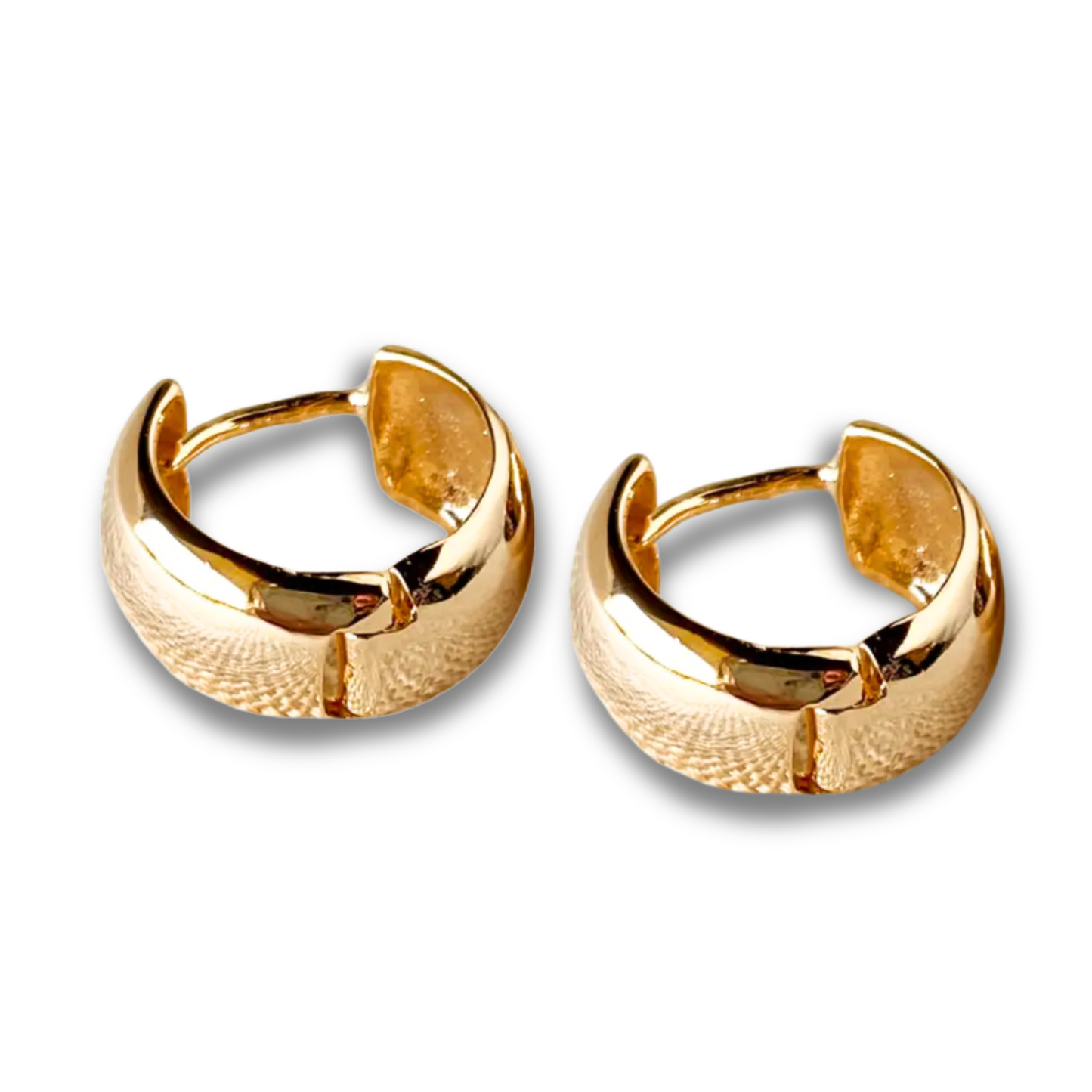 18k Gold Filled Clicker Huggies