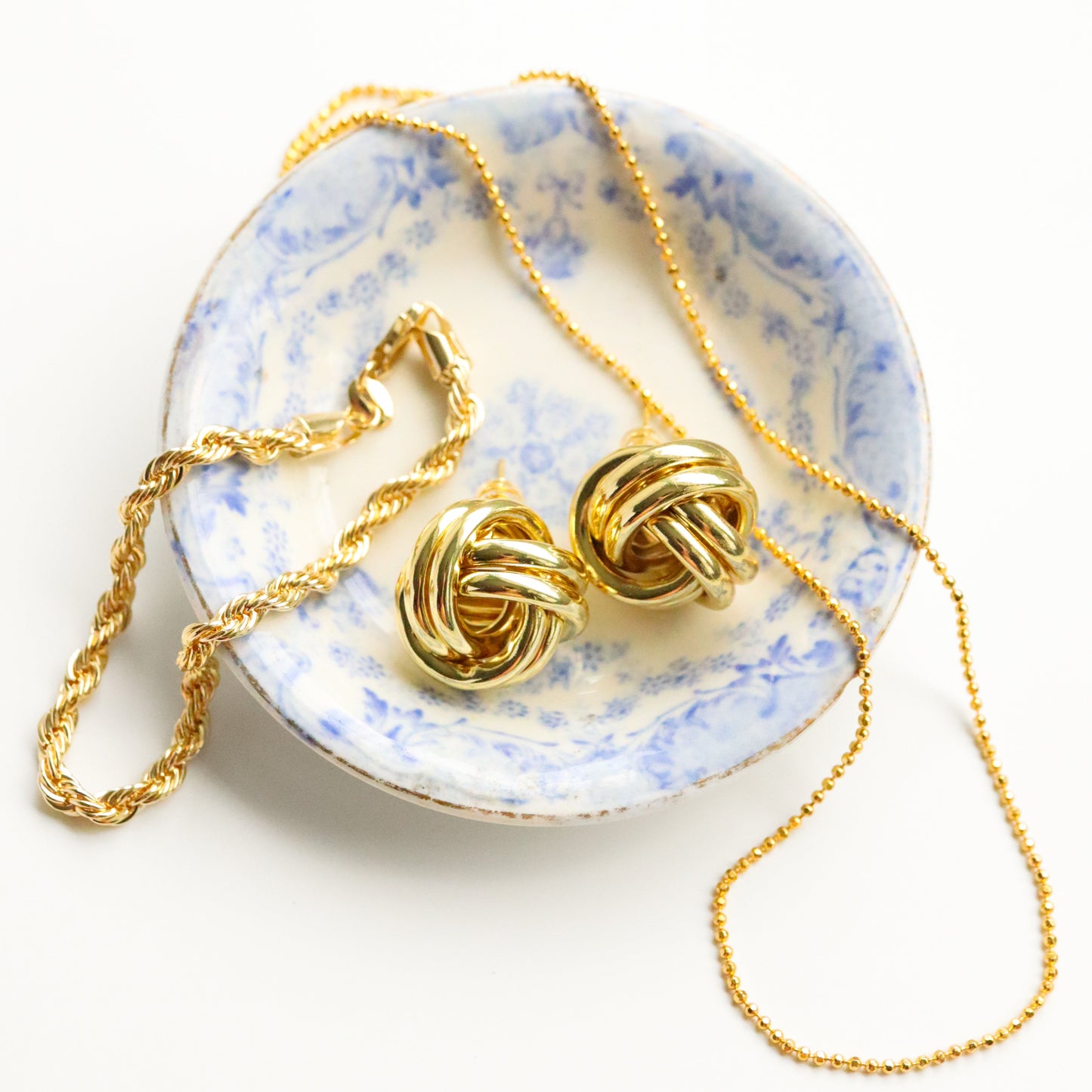 Gold Filled Knot Stud Earrings