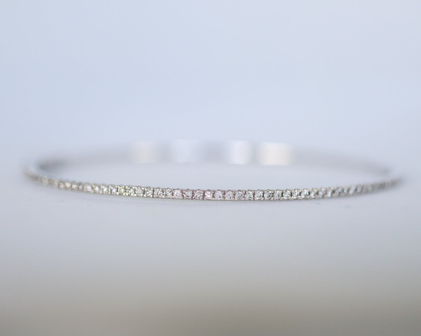 White Gold Diamond Bangle