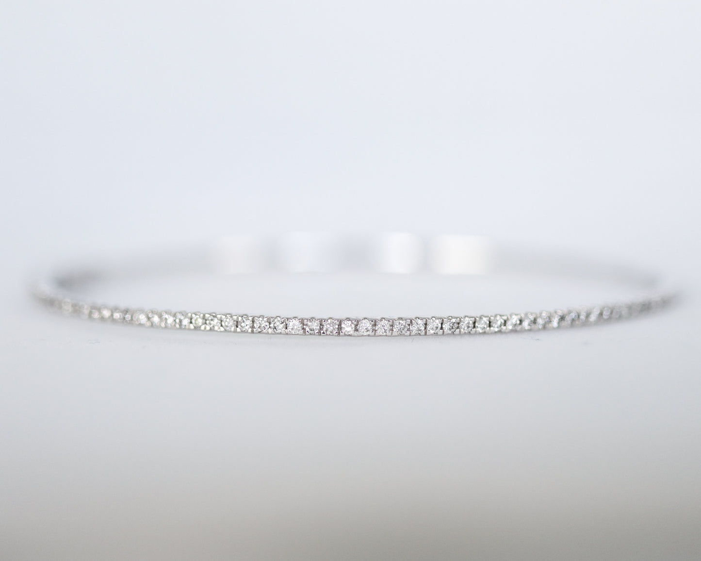 White Gold Diamond Bangle
