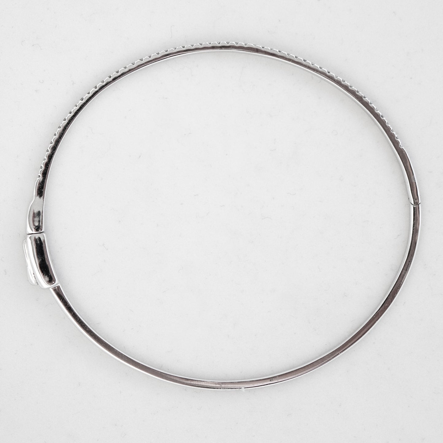 White Gold Diamond Bangle