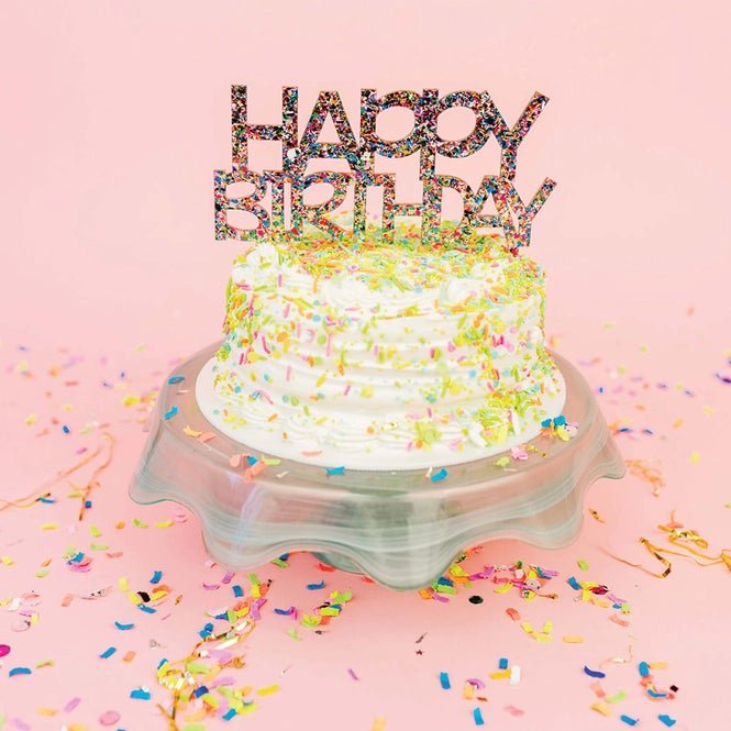 Cake Topper - Happy Birthday, Colorful