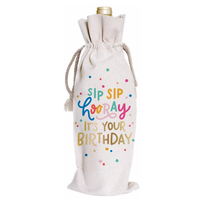 Wine Bottle Bag - Happy Birthday