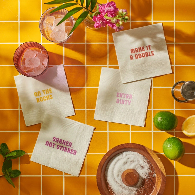 Cocktail Napkins - Happy Hour
