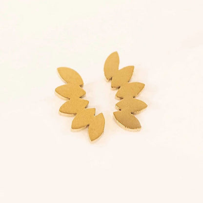 Micro Gold Fan Studs