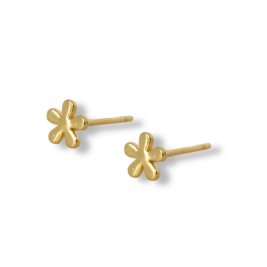Gold Filled Mini Flower Stud Earrings