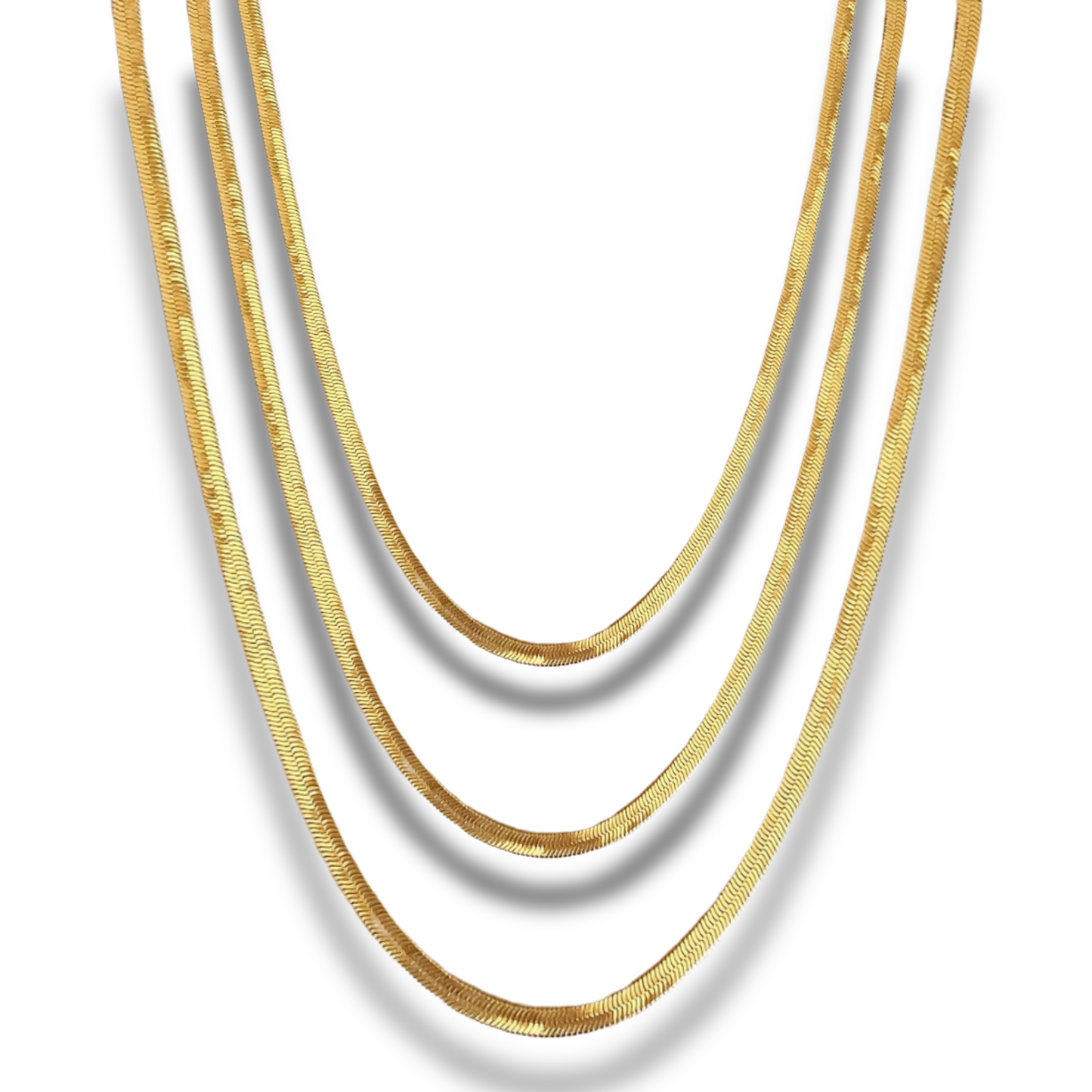 18k Gold Filled 4.0mm Herringbone Chain