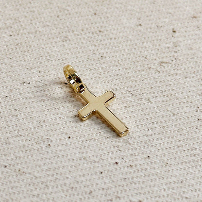 18k Gold Filled Mini Cross Pendant