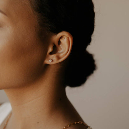14K Gold Filled Petite Freshwater Pearl Studs