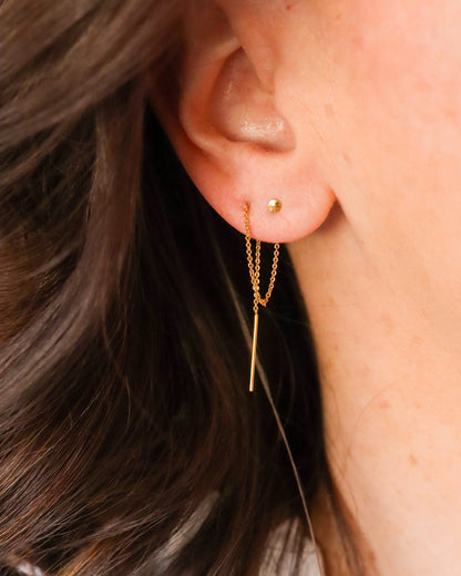 Gold Filled Threader Earrings