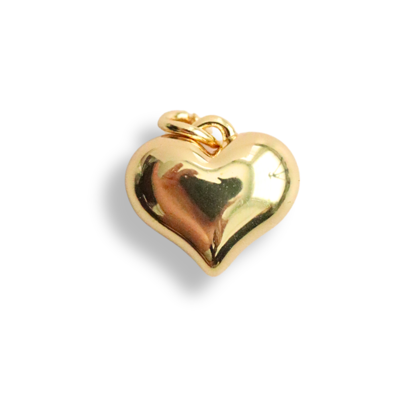14K Gold Filled Mini Puffy Heart Pendant