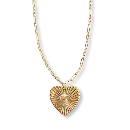 18k Gold Filled Heart Pendant Necklace