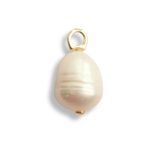 14K Gold Filled Freshwater Pearl Drop Charm