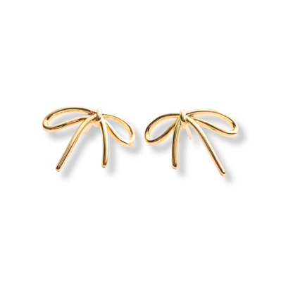 14K Gold Filled Bow Stud Earrings