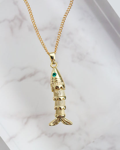 18K Gold Filled Fish Charm