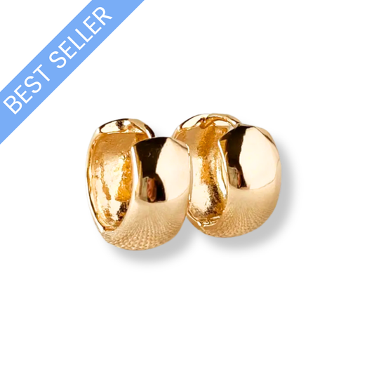 18k Gold Filled Clicker Huggies