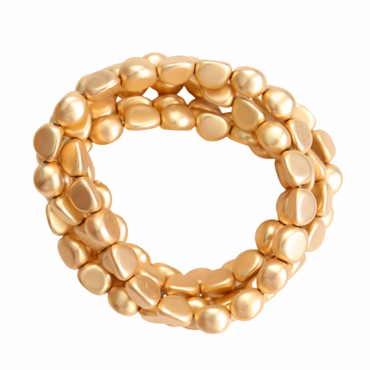 Matte Gold Bracelet Stack