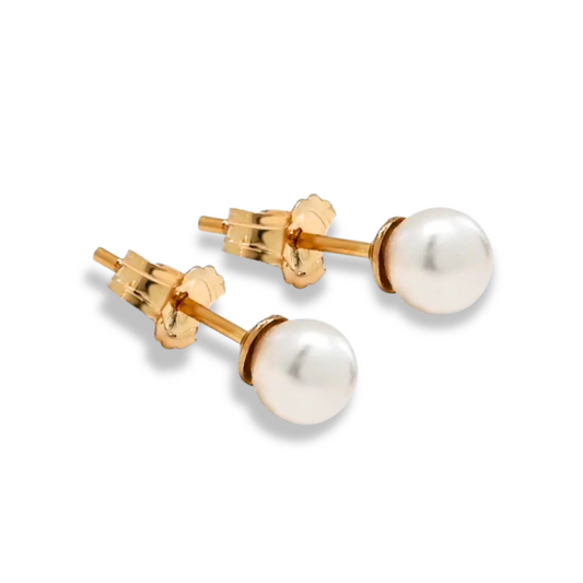 14K Gold Filled Petite Freshwater Pearl Studs