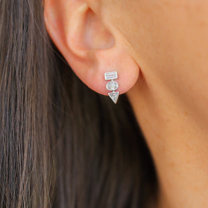 Silver Stacker Studs