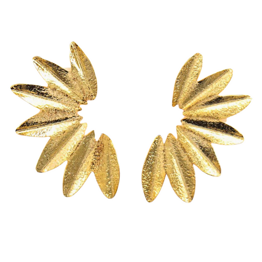 Classic Gold Fan Studs