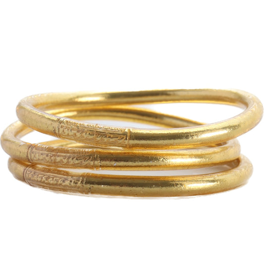 Buddhist Temple Bracelet Set - Gold